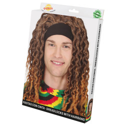 Rasta wig with headband