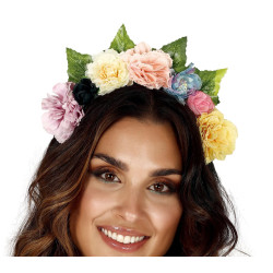 Įvairiaspalvė gėlių juosta plauka