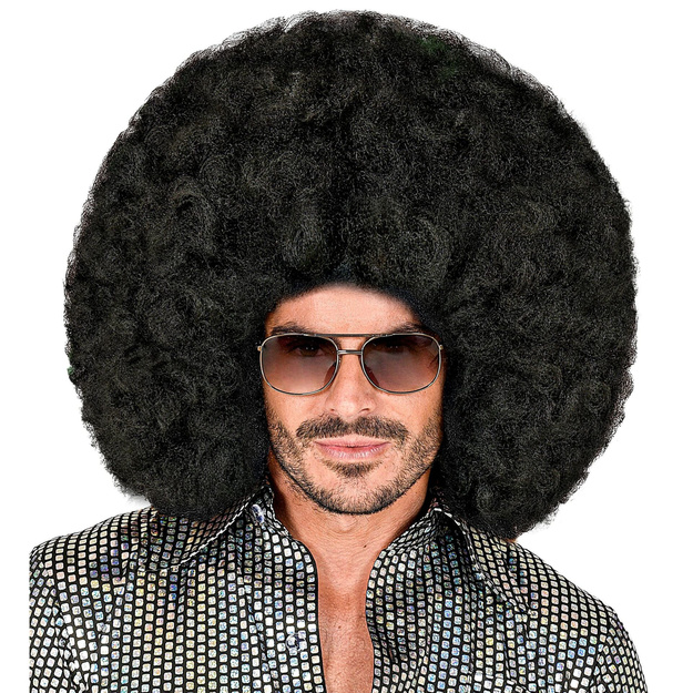 Liels melns afro parūka