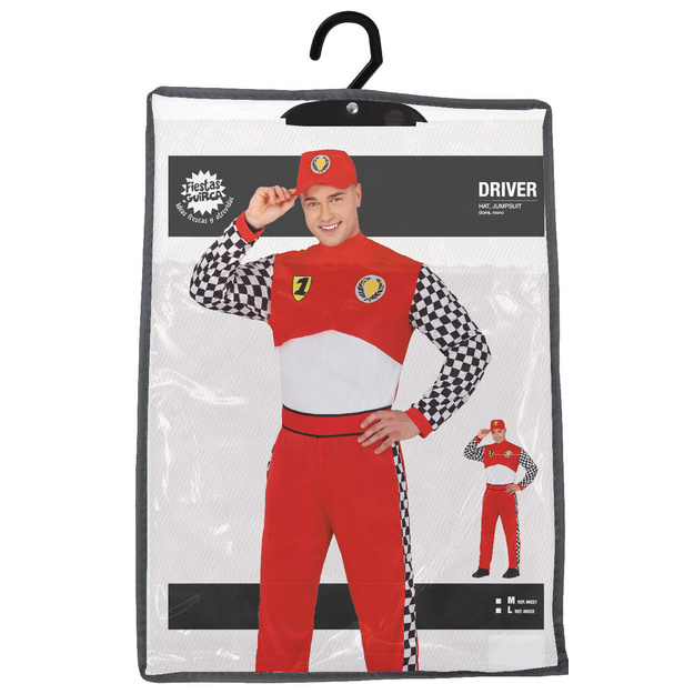 Pieaugušo sacīkšu braucēja kostīms
