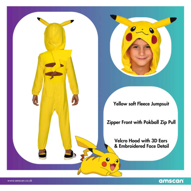 Pokemon Pikachu kostiumas vaikams