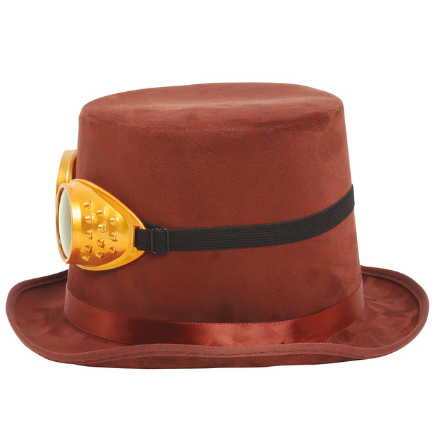 Steampunk skrybėlė su akiniais