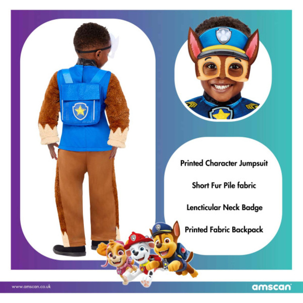 Paw Patrol Chase kostiumas vaikams