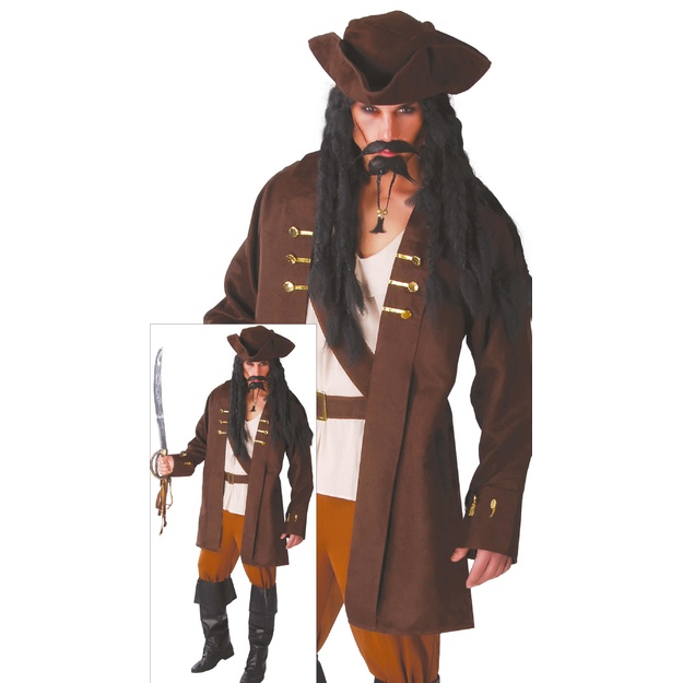 Piratų kapitono kostiumas suaugusiems