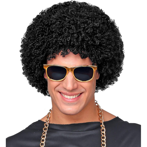 Juodas &bdquo;Afro&ldquo; stiliaus perukas