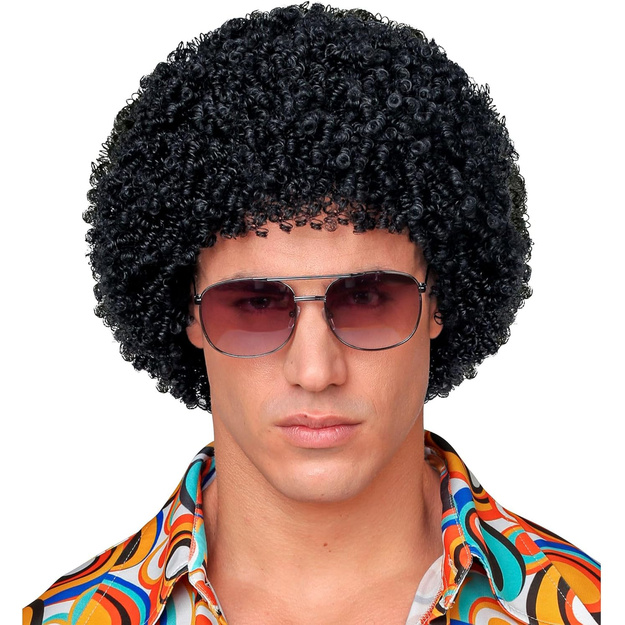 Juodas &bdquo;Afro&ldquo; stiliaus perukas