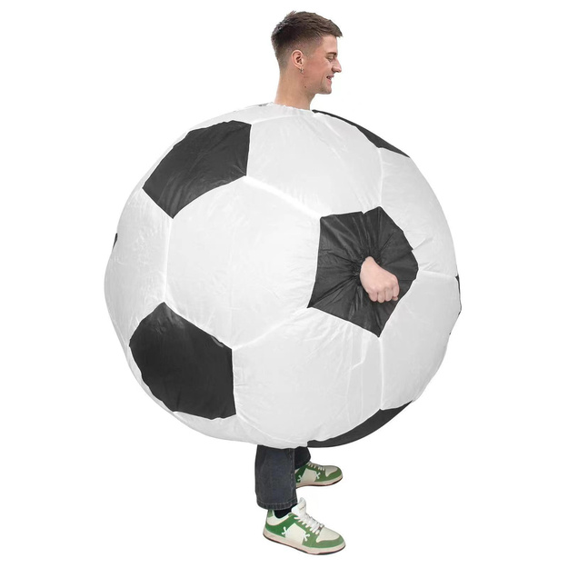 Pripučiamas futbolo kamuolio kostiumas suaugusiems