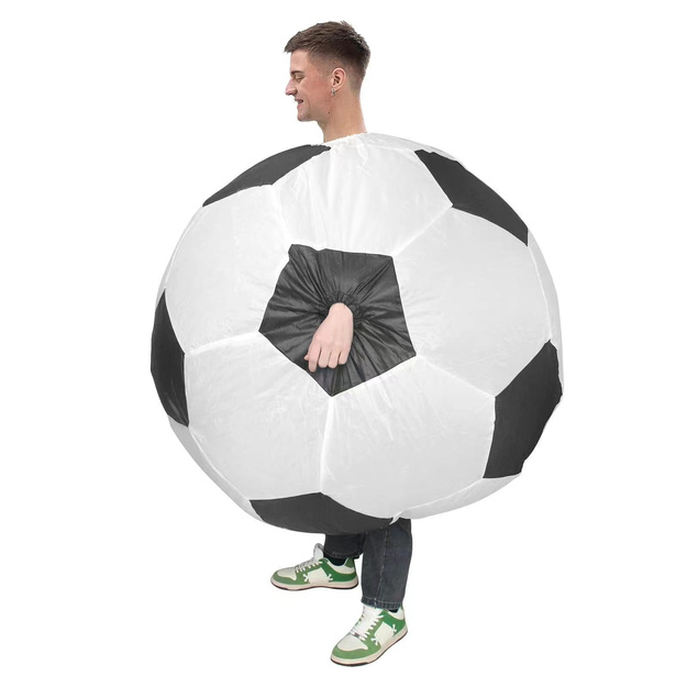 Pripučiamas futbolo kamuolio kostiumas suaugusiems