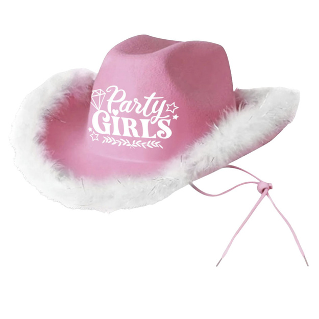 Rožinė kaubojiška skrybėlė  Party girls