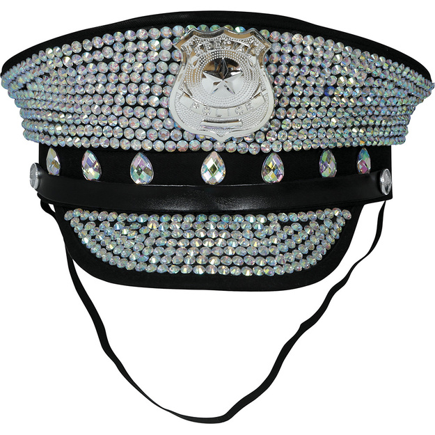 Policijos kepurė su deimantais