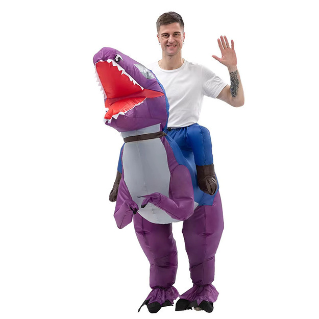 Pripučiamas dinozauro kostiumas suaugusiems