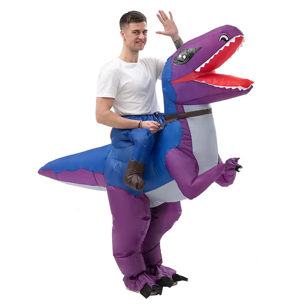 Pripučiamas dinozauro kostiumas suaugusiems