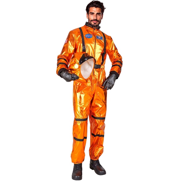Oranžinis astronauto kostiumas vyrams