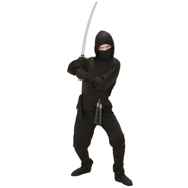 Atbrīvo savu iekšējo kareivju: Ultimāta melnā ninja kostīms bērniem
