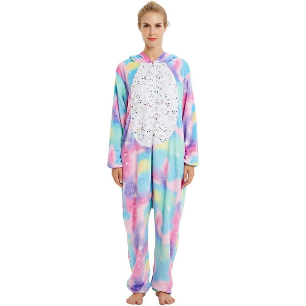 Spalvotas vienaragio kostiumas vaikams ir suaugusiems