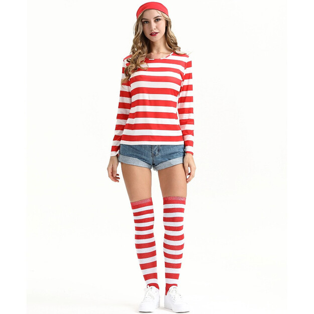 Stilingas Wally Kostiumas moterims: Išsiskirkite juostelėmis!