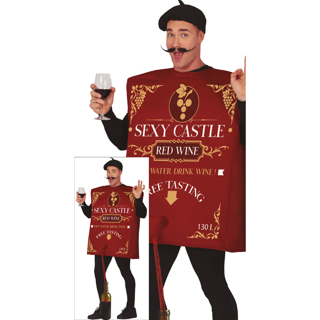 Butelio kostiumas suaugusiems  Red wine