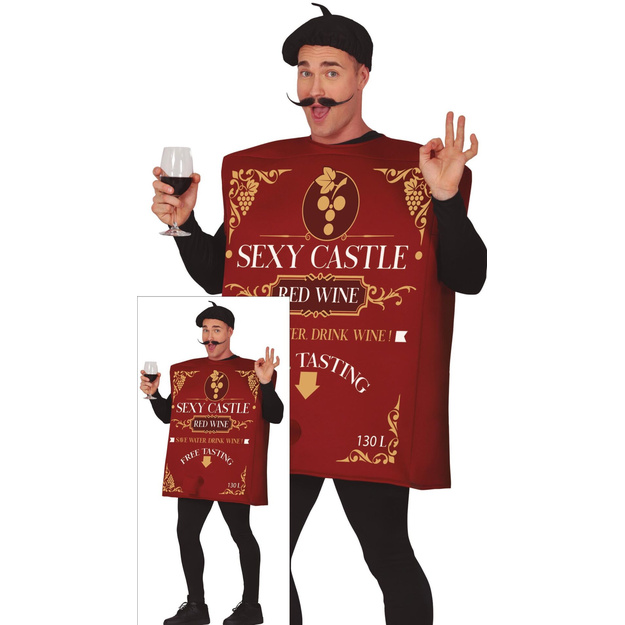 Butelio kostiumas suaugusiems  Red wine