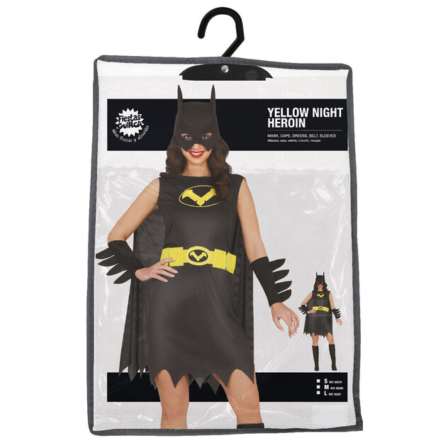 Nakties superherojės kostiumas moterims