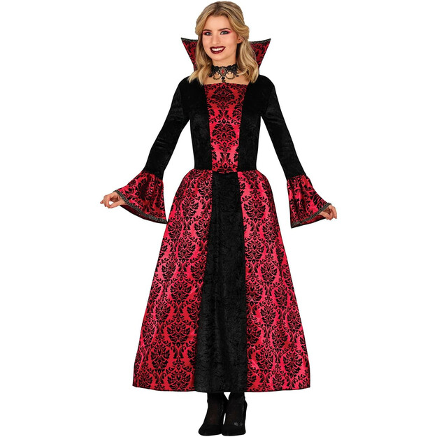 Elegantiškas Raudonas Vampyrų Kostiumas Moterims