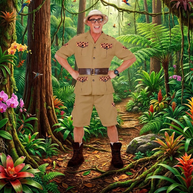 Safari kostiumas vyrams