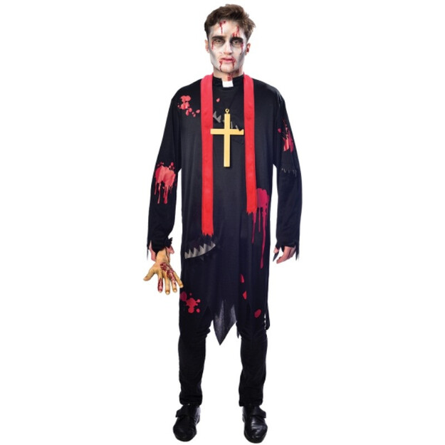 Kunigo zombio kostiumas suaugusiems