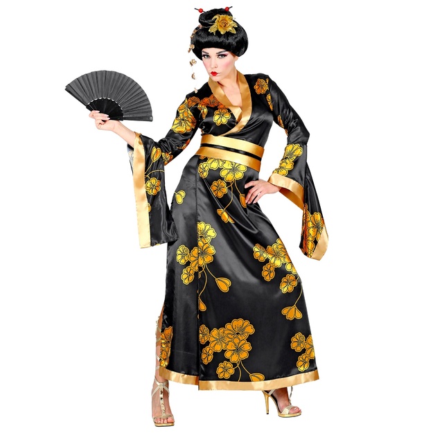 Elegants ģeišu iedvesmots tērps sievietēm