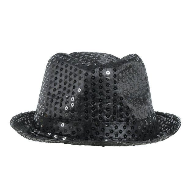 Melna spīdīga gangsteru cepure