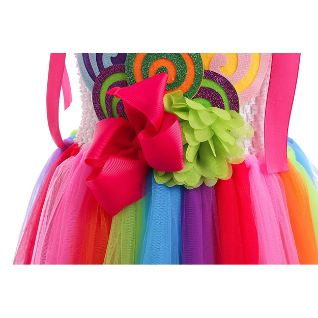 Vaivoryk&scaron;tės Spalvų Suknelė mergaitėms
