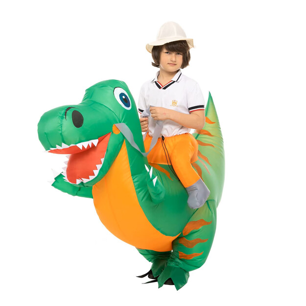 Pripučiamas dinozauro kostiumas vaikams
