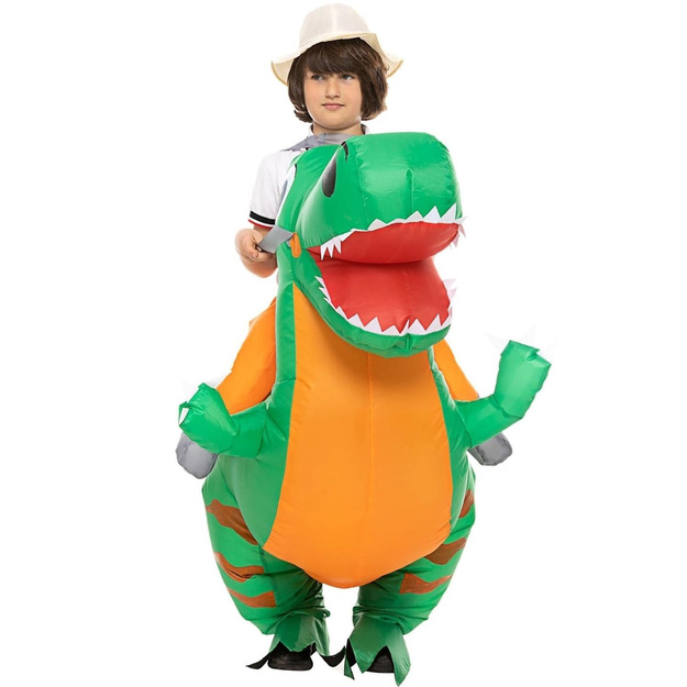 Pripučiamas dinozauro kostiumas vaikams