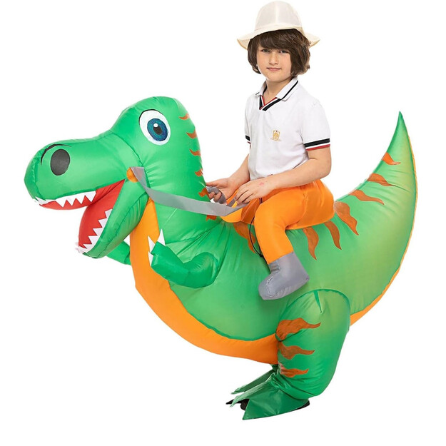 Pripučiamas dinozauro kostiumas vaikams