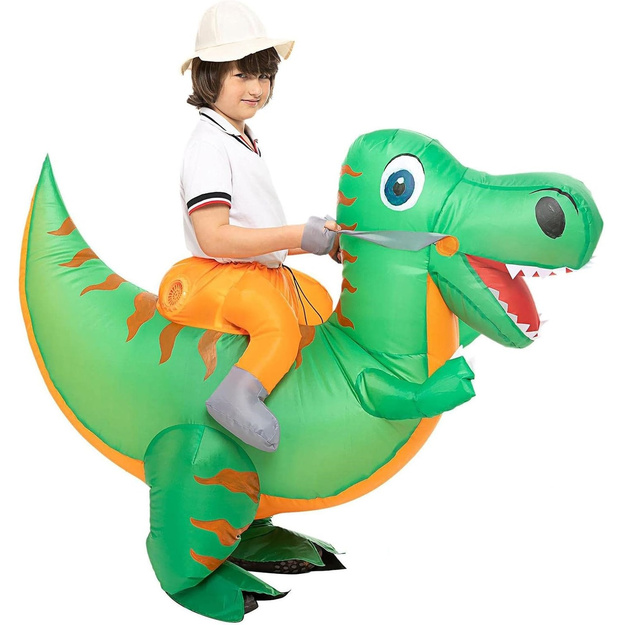 Pripučiamas dinozauro kostiumas vaikams