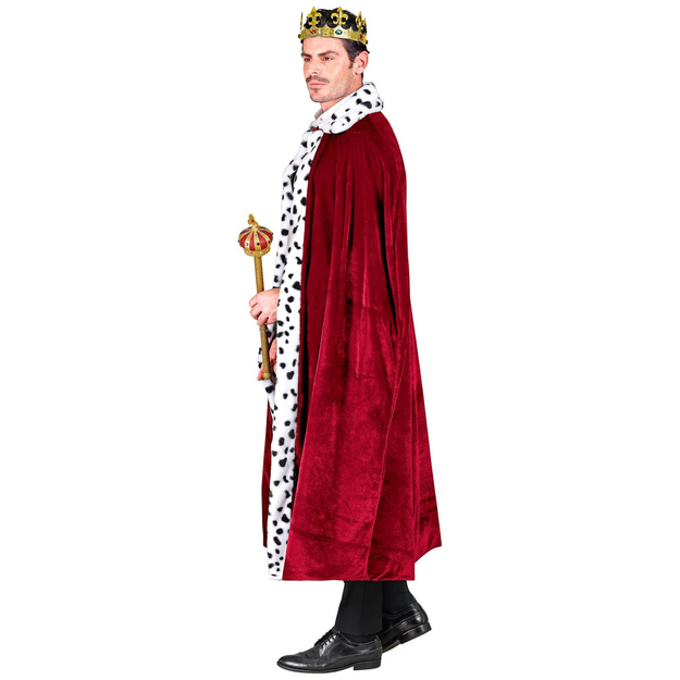 Bordo spalvos karali&scaron;kasis apsiaustas suaugusiems, 140 cm