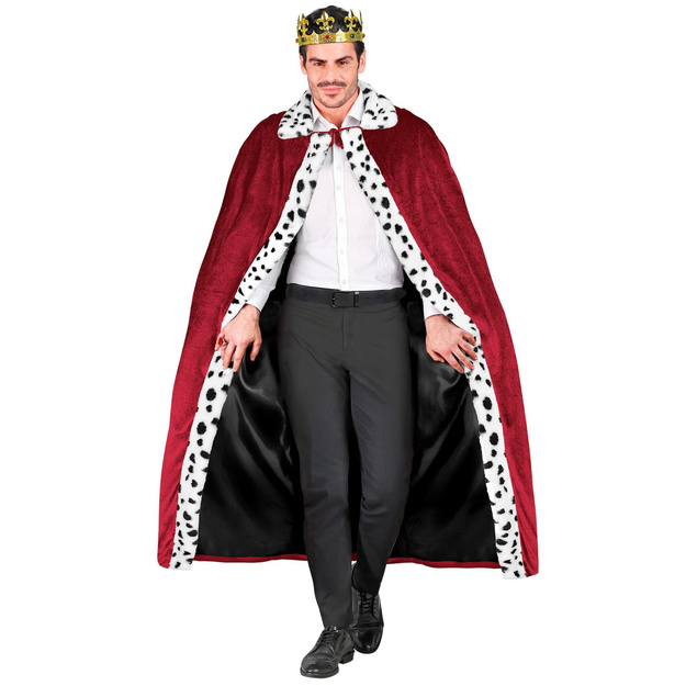 Bordo spalvos karali&scaron;kasis apsiaustas suaugusiems, 140 cm