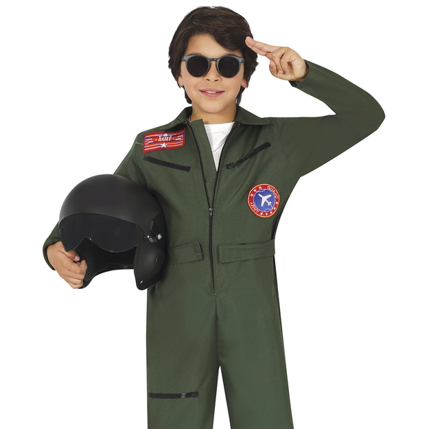 Zaļa pilotu kostīms zēniem
