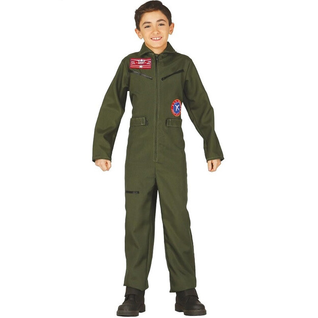 Žalias pilotų kostiumas berniukams