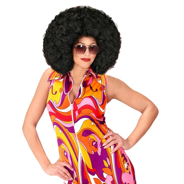 Liels melns afro parūka