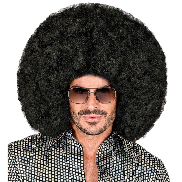 Liels melns afro parūka