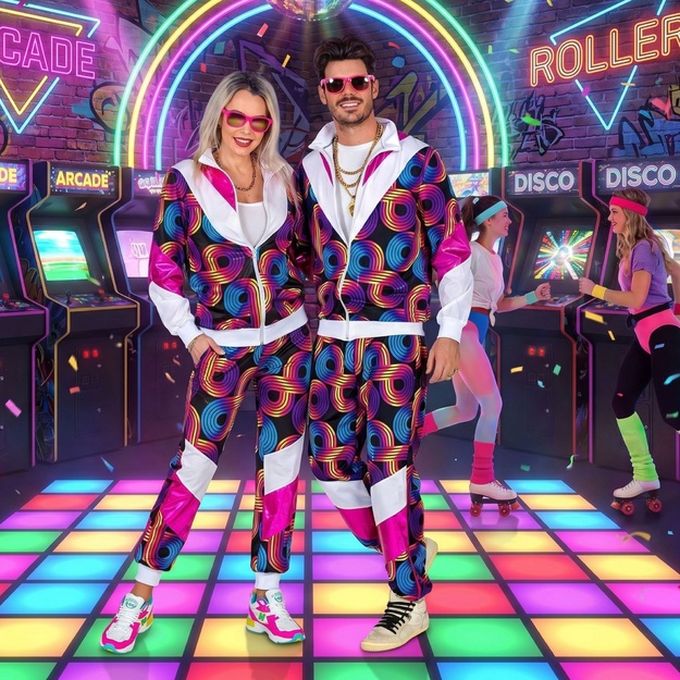 Izbaudi Retro Stilu: 80. gadu Disko Tērps Pieaugušajiem