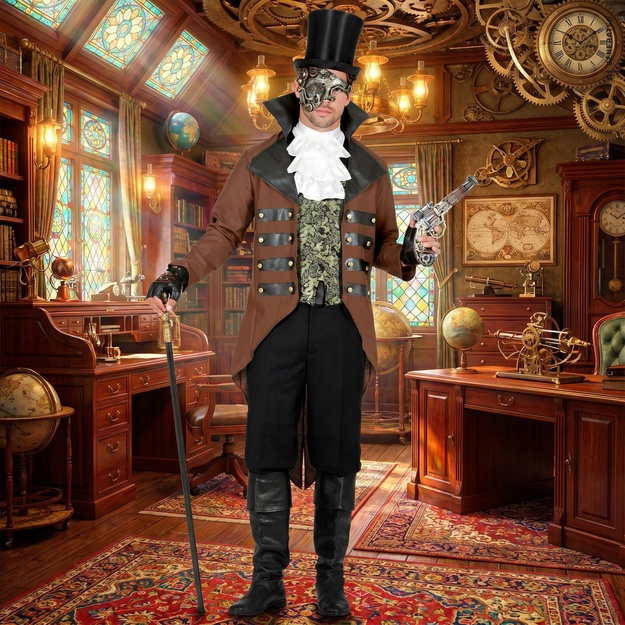 Steampunk tērps vīriešiem
