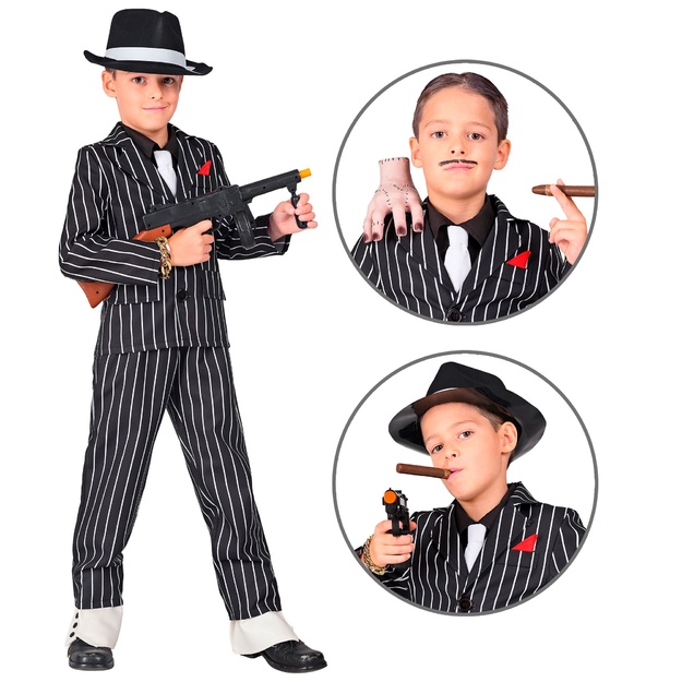Gangsterio kostiumas vaikams