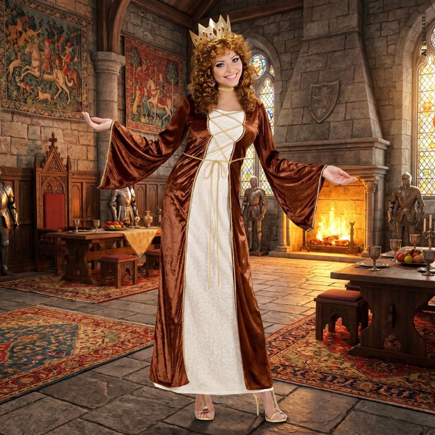 Viduslaiku princeses kostīms sievietēm