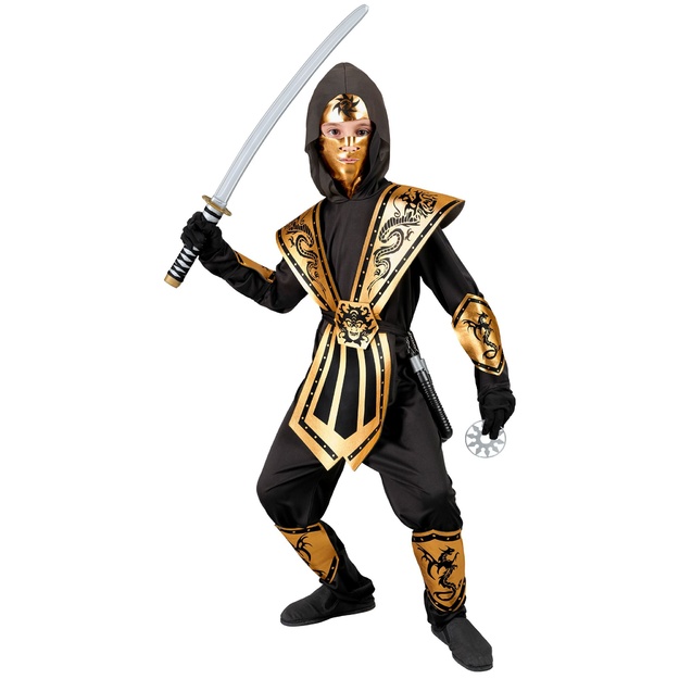Ultimate Gold Ninja Warrior tērps zēniem