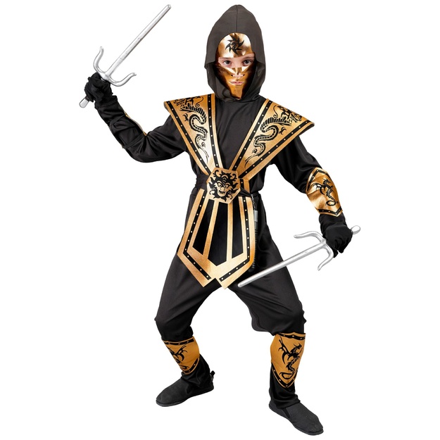 Ultimate Gold Ninja Warrior tērps zēniem