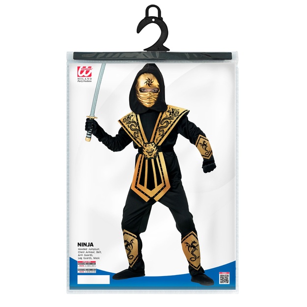 Ultimate Gold Ninja Warrior tērps zēniem